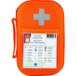 Trousse secours fluo ARTISAN 2/4 PERSONNES Gap